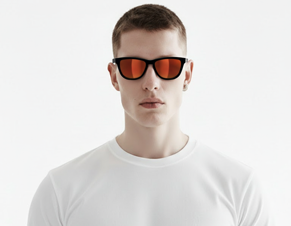 LUA (Matt Black-Red, Polarized Lens)