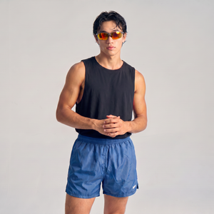 DARA Impact-Resistant Running Sunglasses, Black Red