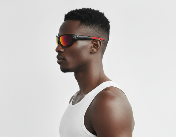 RUDA (Black Red, Polarized Lens)